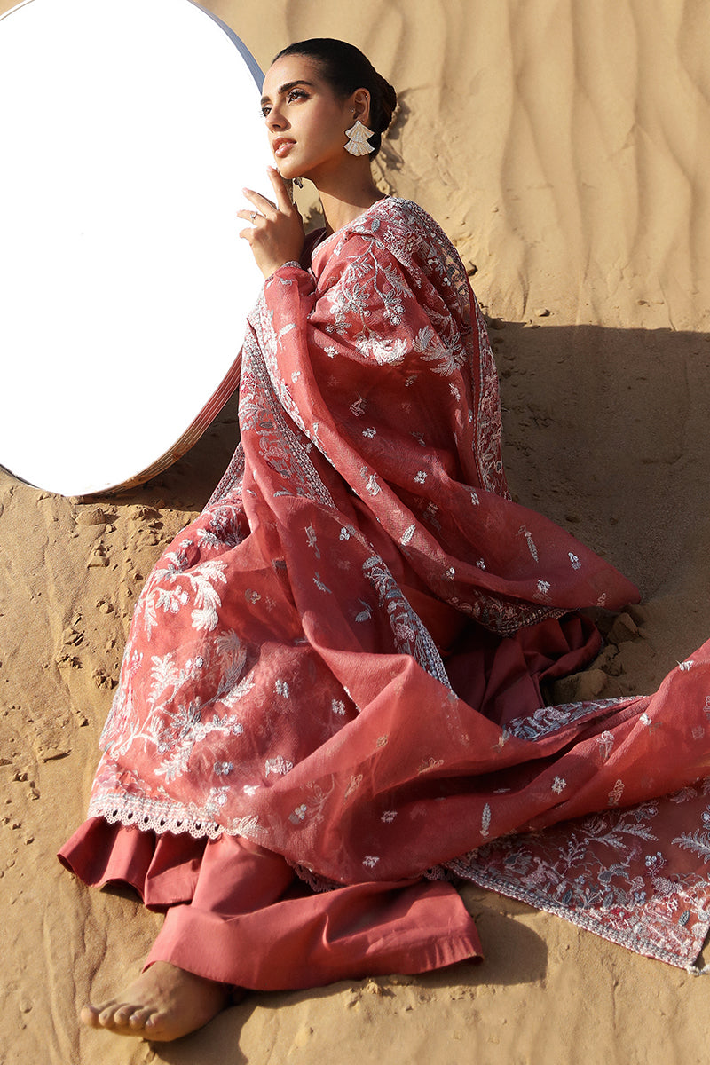 MULBERRY BLUSH-3 PC (SHIRT, TROUSER & DUPATTA)