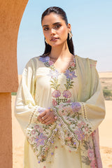 SUBTLE CANARY-3 PIECE EMBROIDERED LAWN SUIT