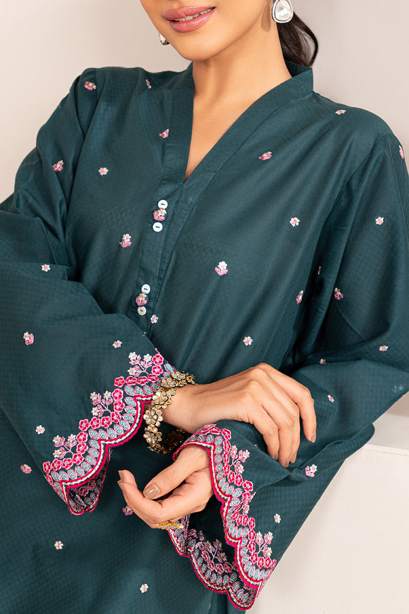 MEADOW WHISPER-2 PIECE EMBROIDERED LAWN SUIT