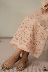 PEARLED IVORY-3 PC CHIKANKARI SUIT