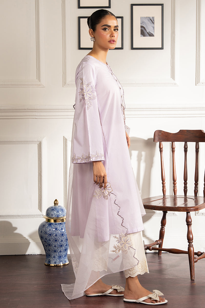 PERIWINKLE FLORET-2 PC (SHIRT & DUPATTA)