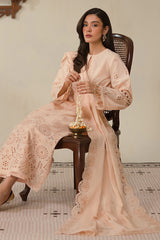 PEARLED IVORY-3 PC CHIKANKARI SUIT