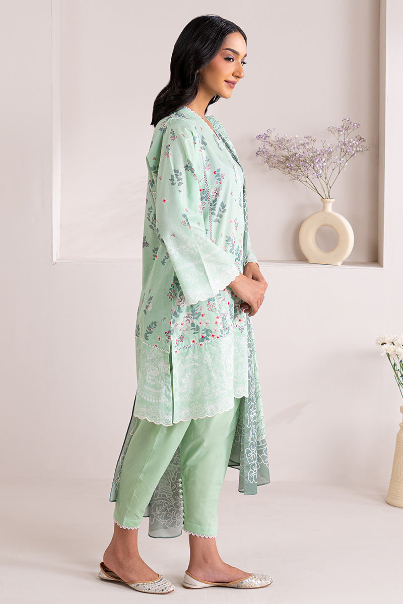 MINT GRACE-3 PIECE PRINTED LAWN SUIT