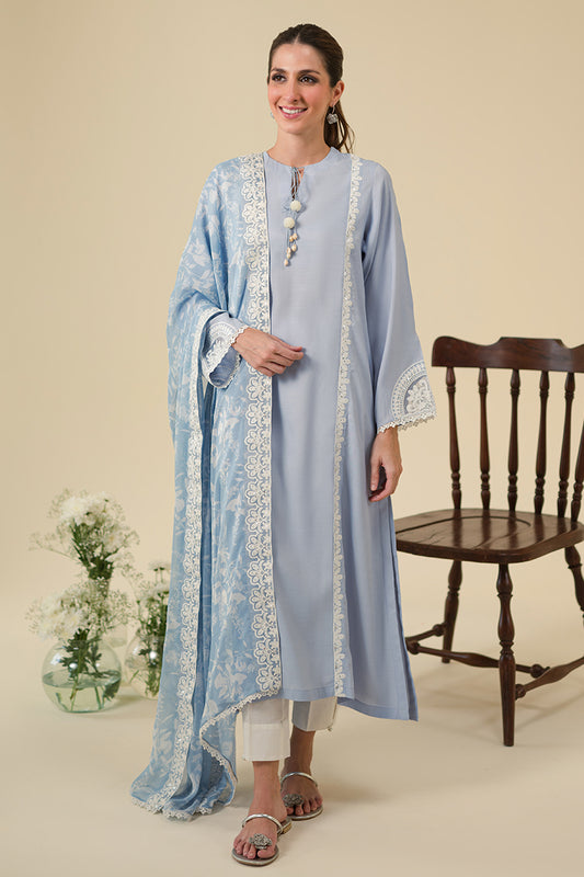 BLUE FOG-2PC (SHIRT & DUPATTA)