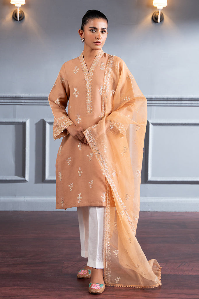 SUBDUED RUST-2 PC (SHIRT & DUPATTA)