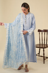 BLUE FOG-2PC (SHIRT & DUPATTA)