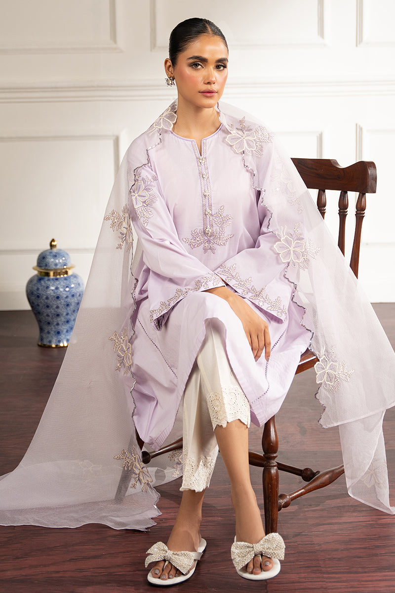 PERIWINKLE FLORET-2 PC (SHIRT & DUPATTA)