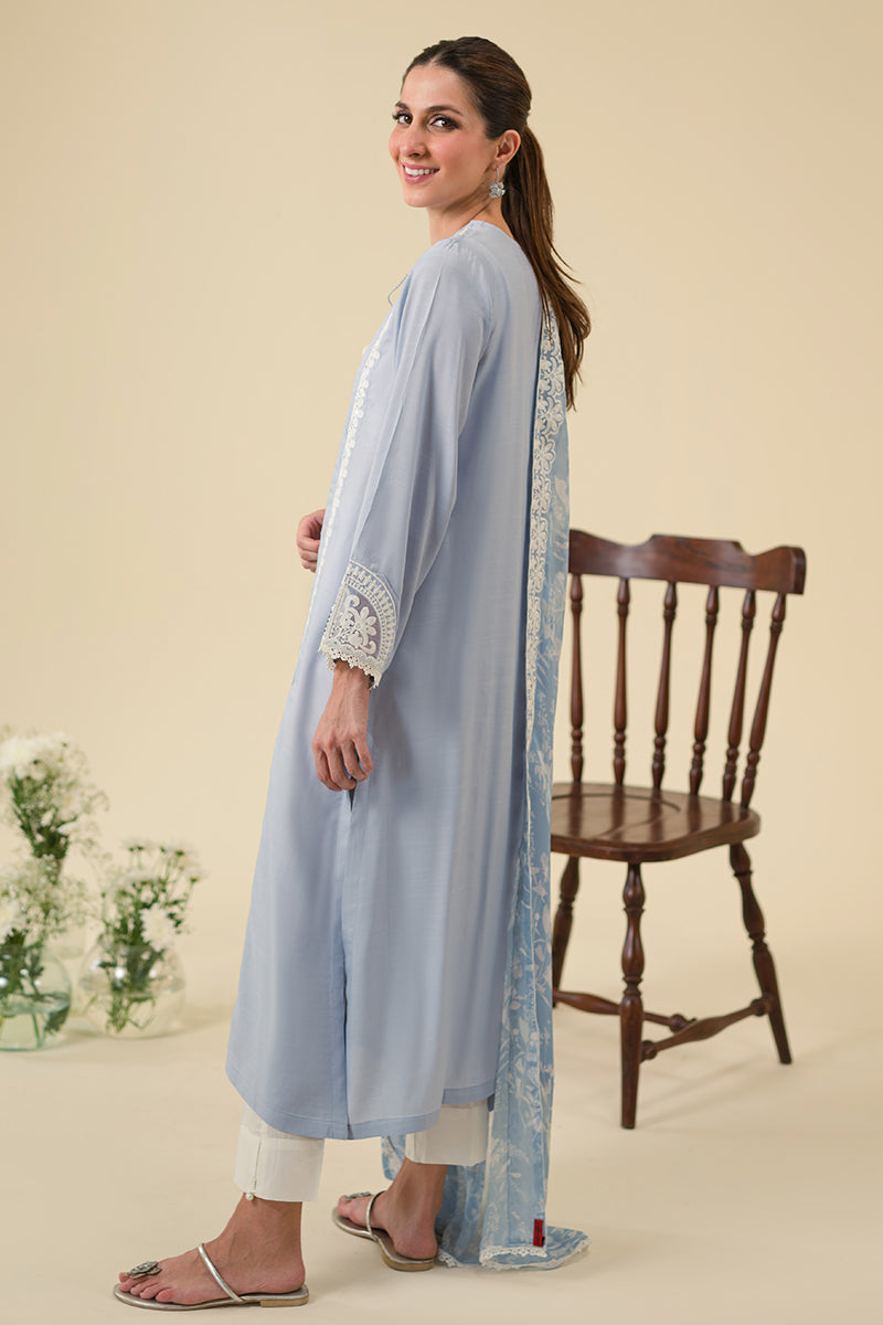 BLUE FOG-2PC (SHIRT & DUPATTA)