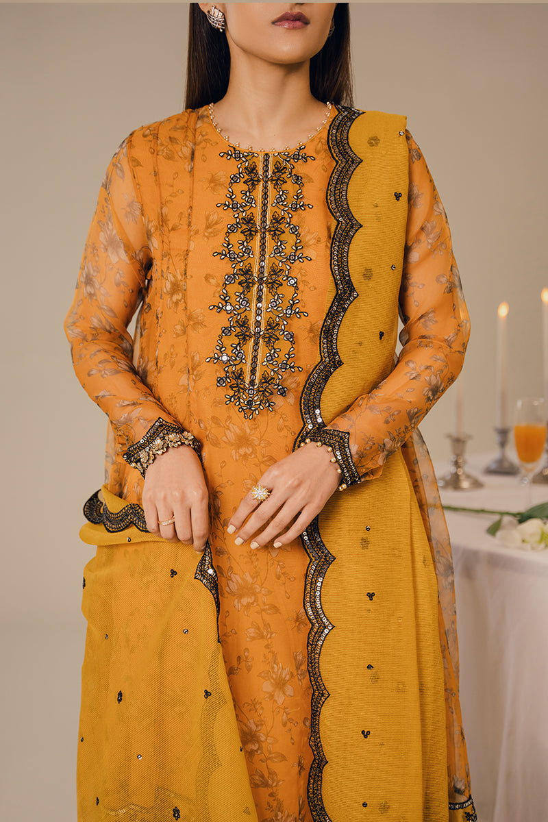 HARVEST GOLD-2PC (SHIRT & DUPATTA)