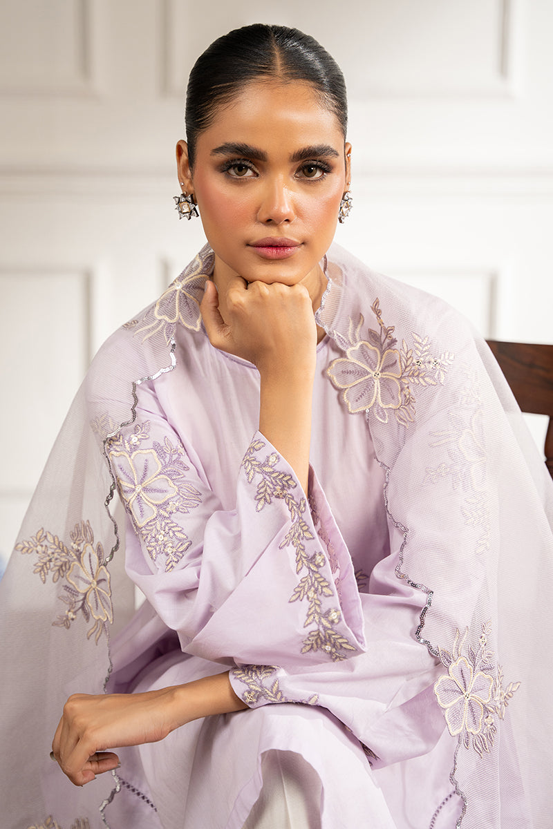 PERIWINKLE FLORET-2 PC (SHIRT & DUPATTA)