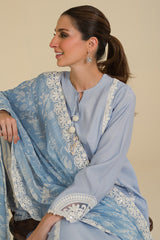 BLUE FOG-2PC (SHIRT & DUPATTA)