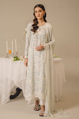 PEARL BLUE-2 PIECE (SHIRT & DUPATTA)