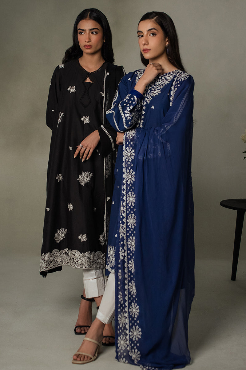 MIDNIGHT BLUE-2 PIECE (SHIRT & DUPATTA)