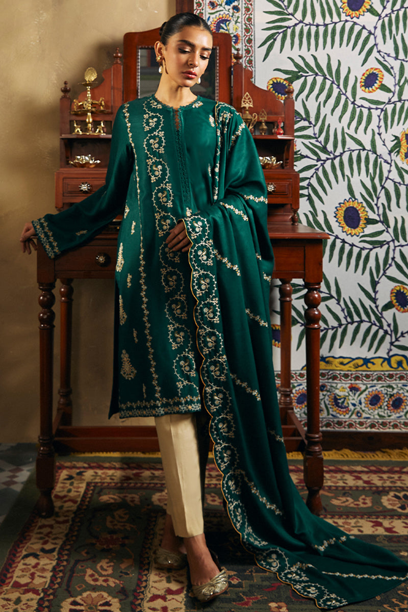 GREEN SPRING-2 PIECE MARINA EMBROIDERED SUIT