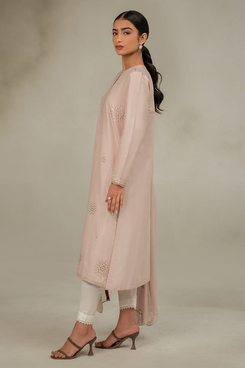 ECRU FAWN-2PC (SHIRT & DUPATTA)