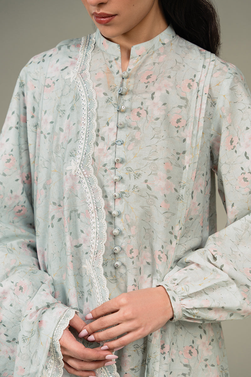 AQUA WHISPER-2PC (SHIRT & DUPATTA)