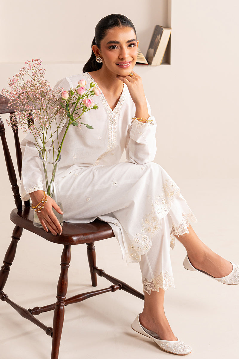 CRYSTAL CASCADE-2 PIECE EMBROIDERED LAWN SUIT