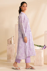 MAUVE DREAM-3 PC PRINTED LAWN SUIT