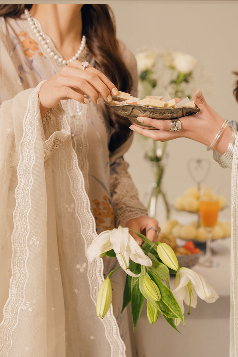 PEARL BLUE-2 PIECE (SHIRT & DUPATTA)