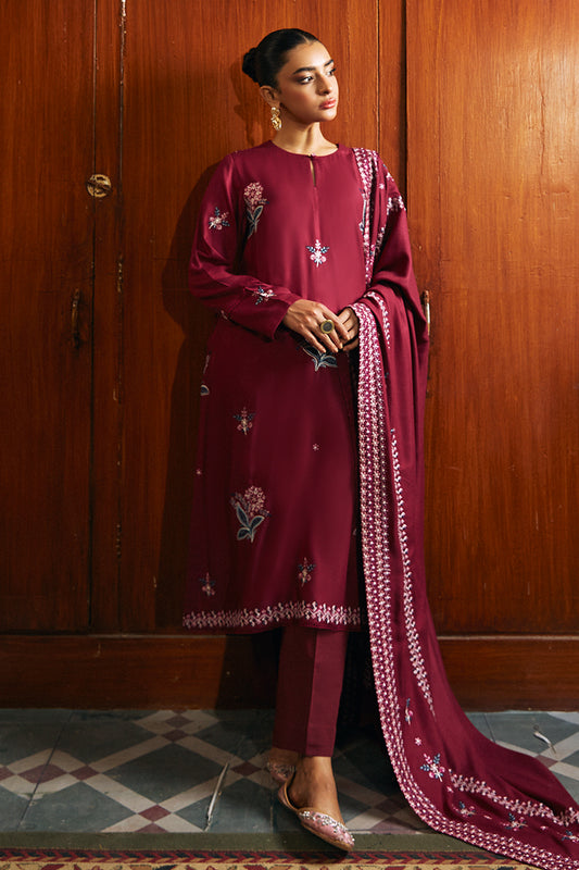 DEEP HAZE-2 PIECE MARINA EMBROIDERED SUIT