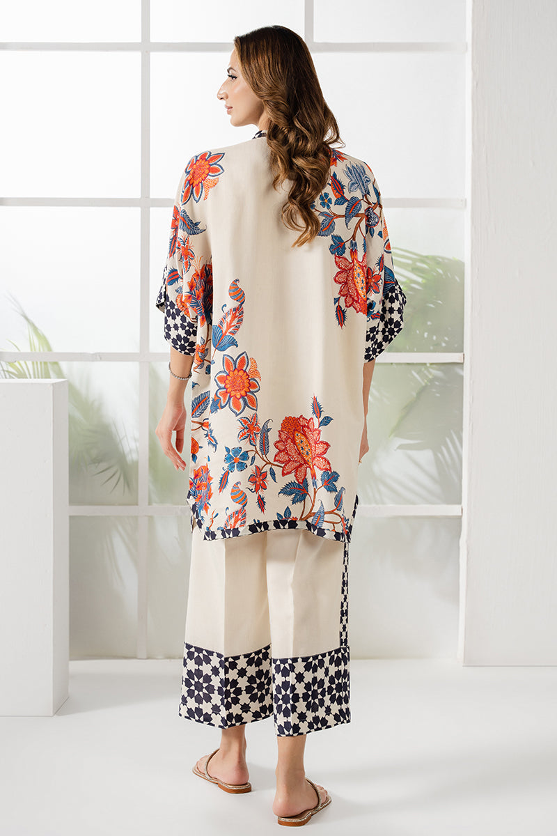 IVORY GARNET-2 PC (SHIRT & TROUSER)