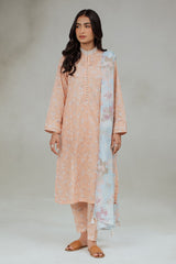 TROPICAL SHINE-3 PIECE (SHIRT,TROUSER AND DUPATTA)