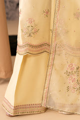 OPAL GLOW-4 PIECE EMBROIDERED ORGANZA SUIT