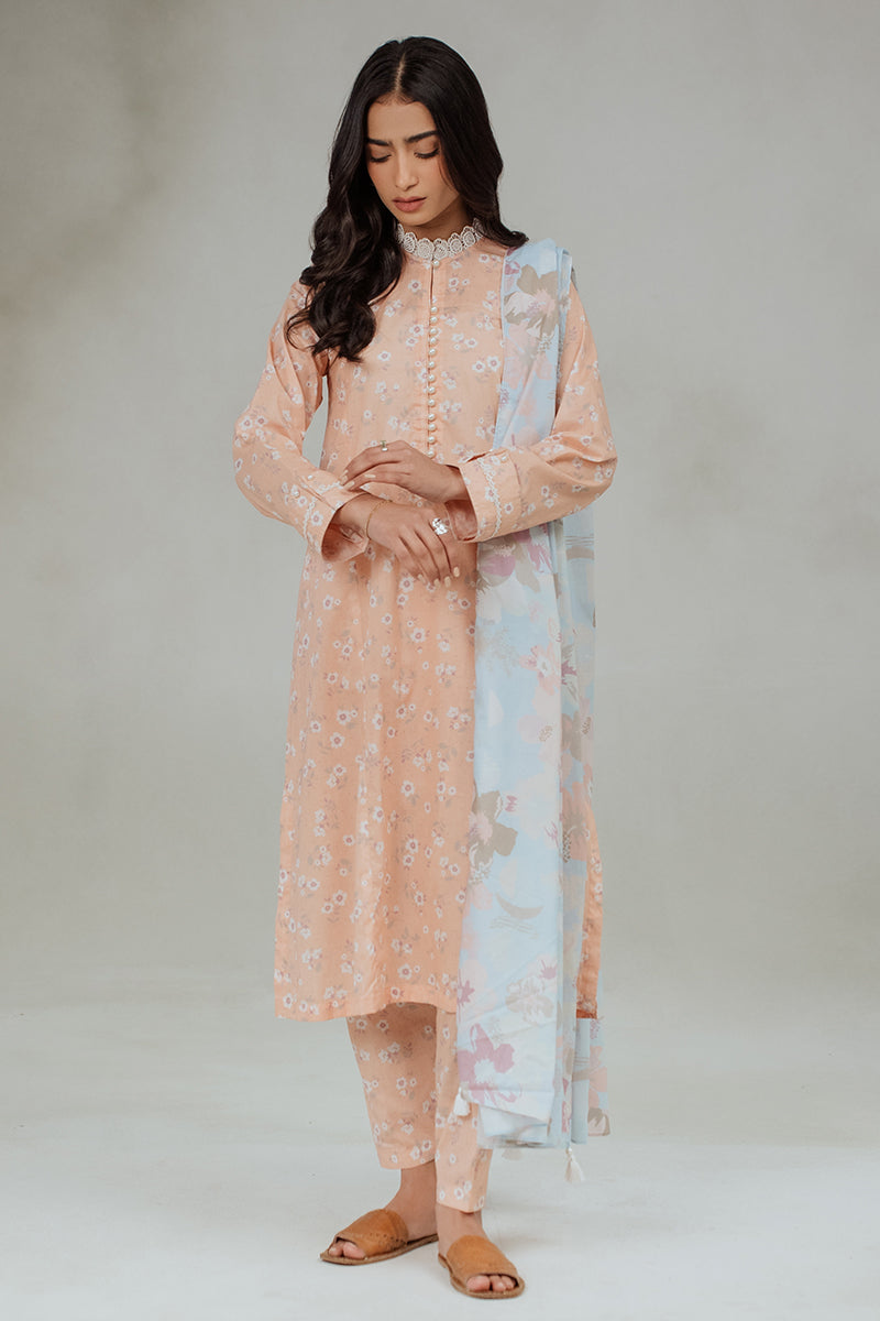 TROPICAL SHINE-3 PIECE (SHIRT,TROUSER AND DUPATTA)