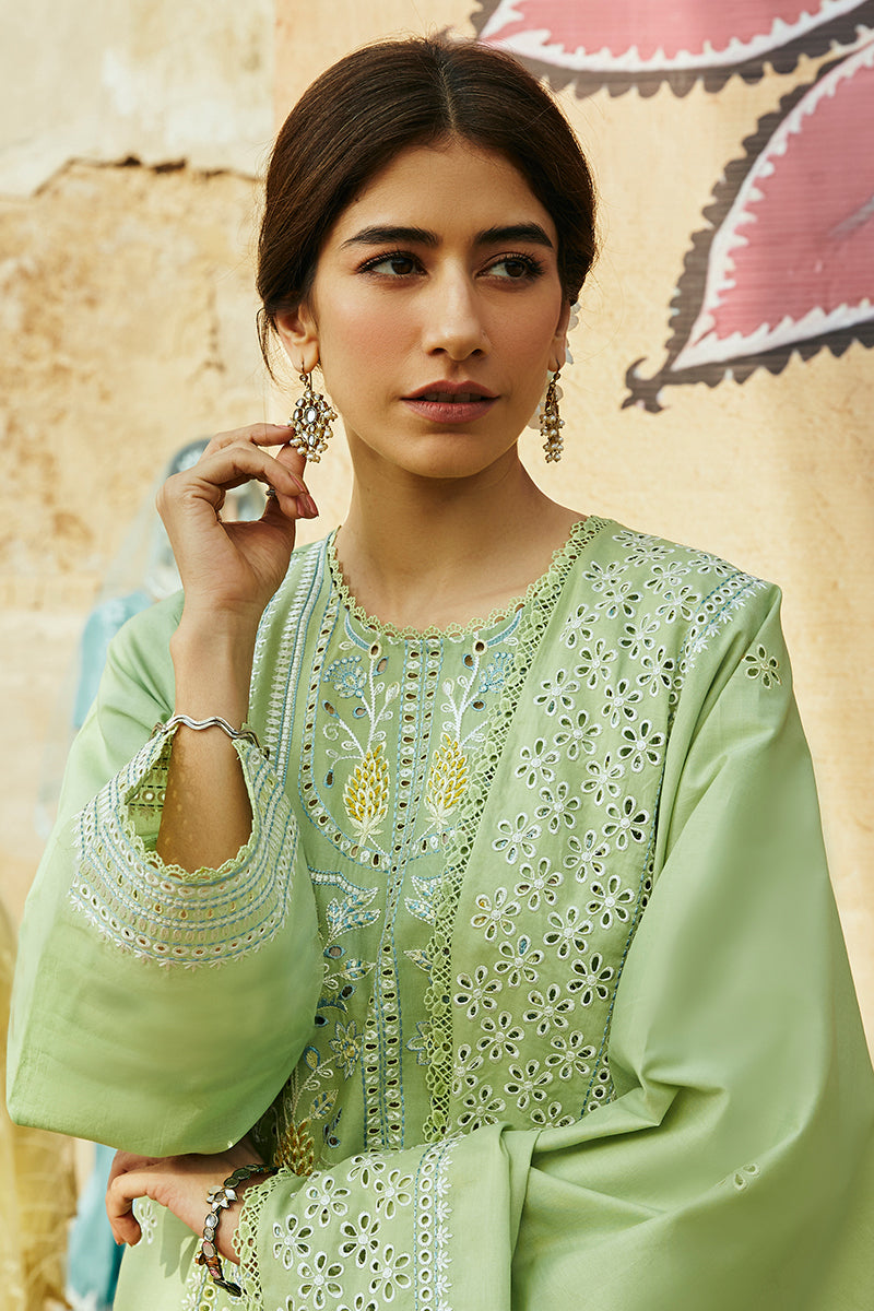 GARDEN GRACE STITCH 3PC: LAWN EMBROIDERED  SUIT
