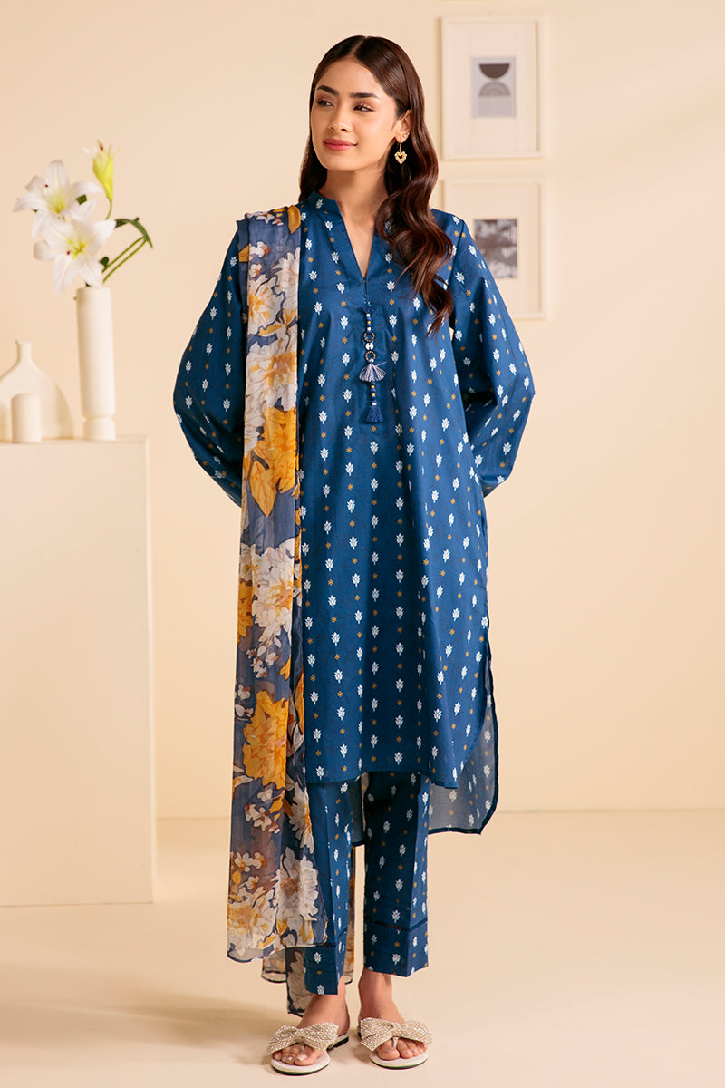 FROSTY SPRING-3 PIECE PRINTED LAWN SUIT