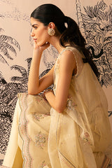 OPAL GLOW-4 PIECE EMBROIDERED ORGANZA SUIT