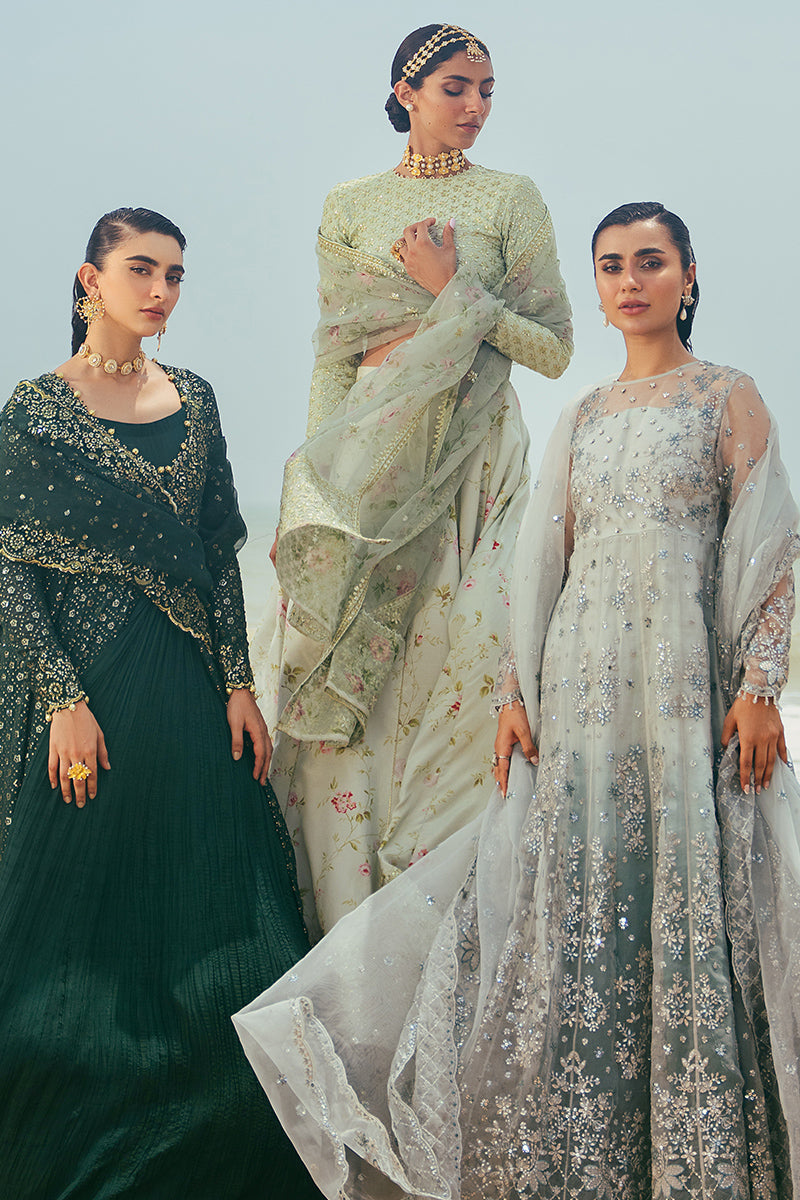 SAFFRON CHARM-2PC ORGANZA EMBROIDERED PRET