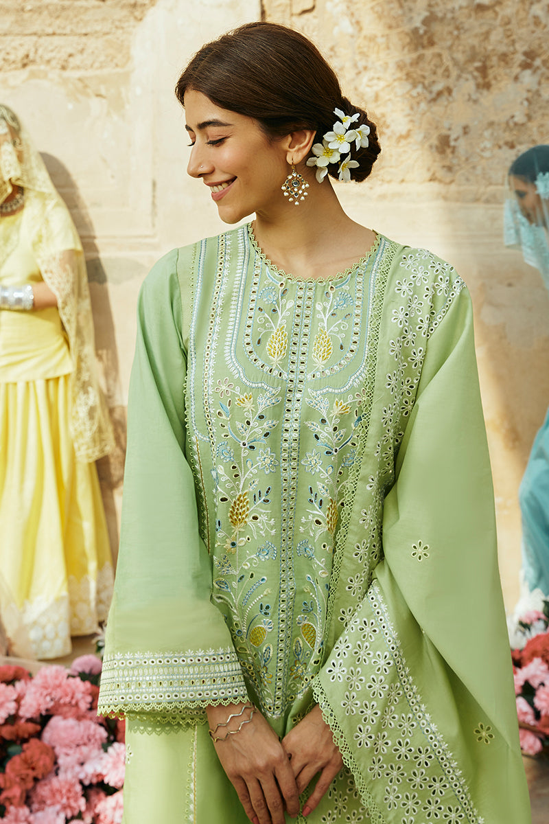 GARDEN GRACE STITCH 3PC: LAWN EMBROIDERED  SUIT
