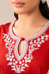 CRIMSON CHARM-2 PIECE EMBROIDERED LAWN SUIT