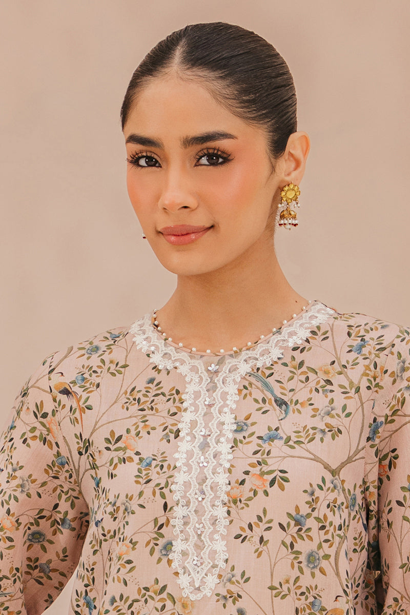 ASH ROSE-2 PIECE (SHIRT & DUPATTA)