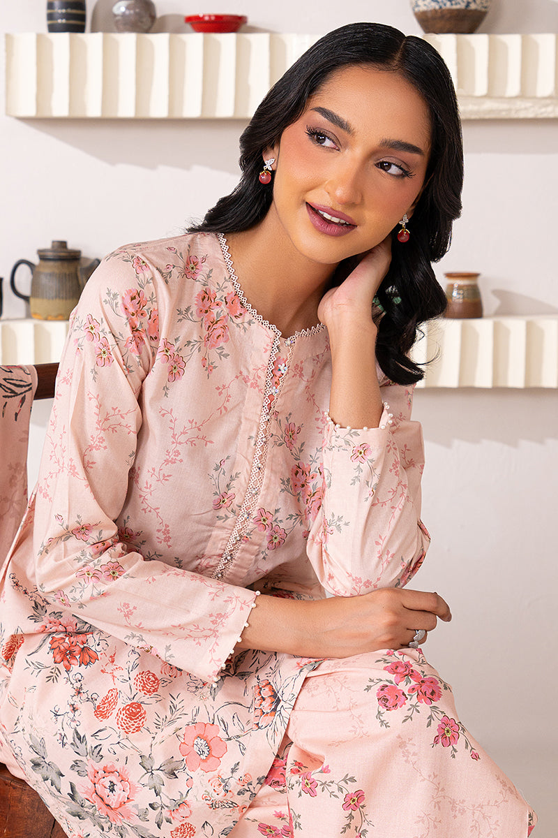 FLORAL FIESTA-3 PIECE PRINTED LAWN SUIT
