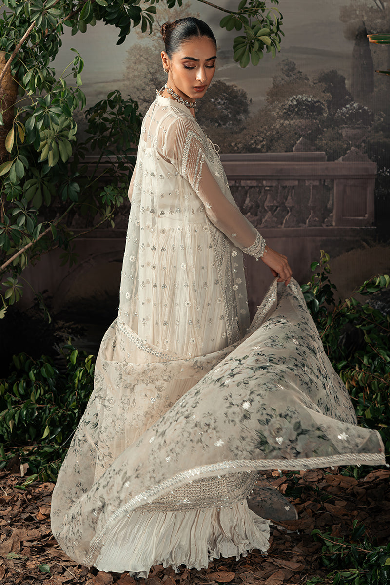 ASHLEY SAND-4PC ORGANZA EMBROIDERED SUIT