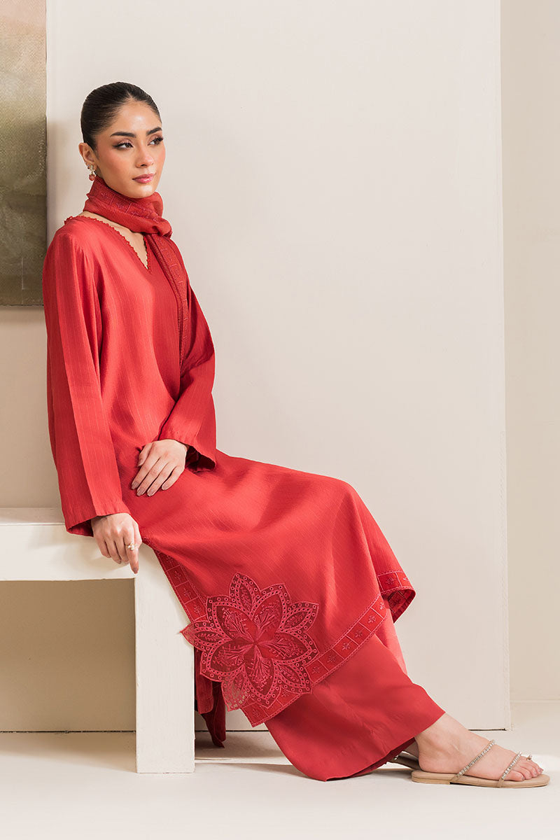 SAFFRON GOLD-2PC (SHIRT & DUPATTA)