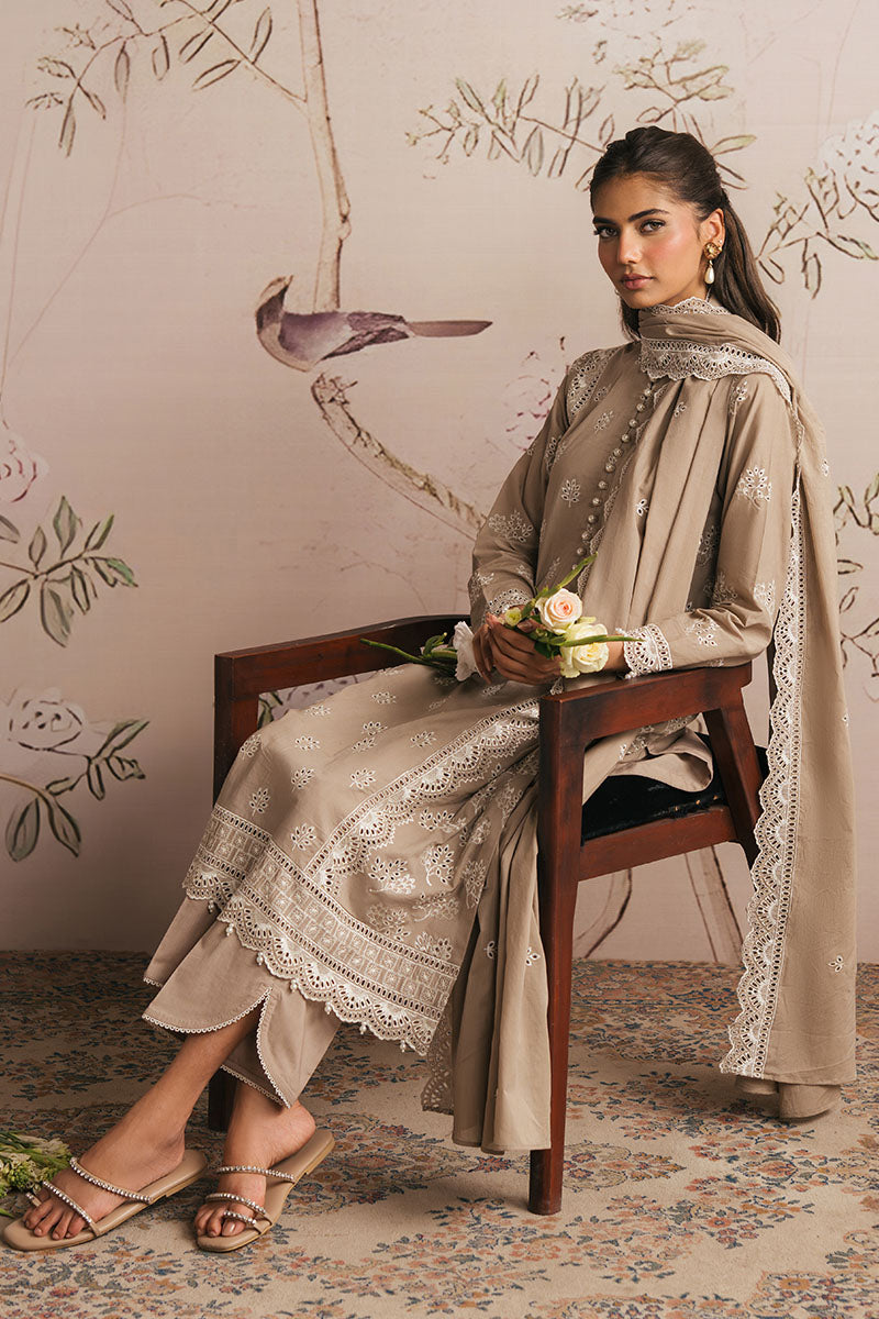 GRAY FOREST-3PC CHIKANKARI SUIT