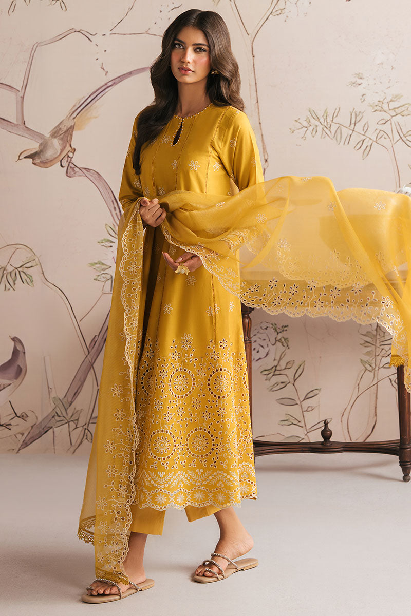AMBER GLOW-3PC CHIKANKARI SUIT