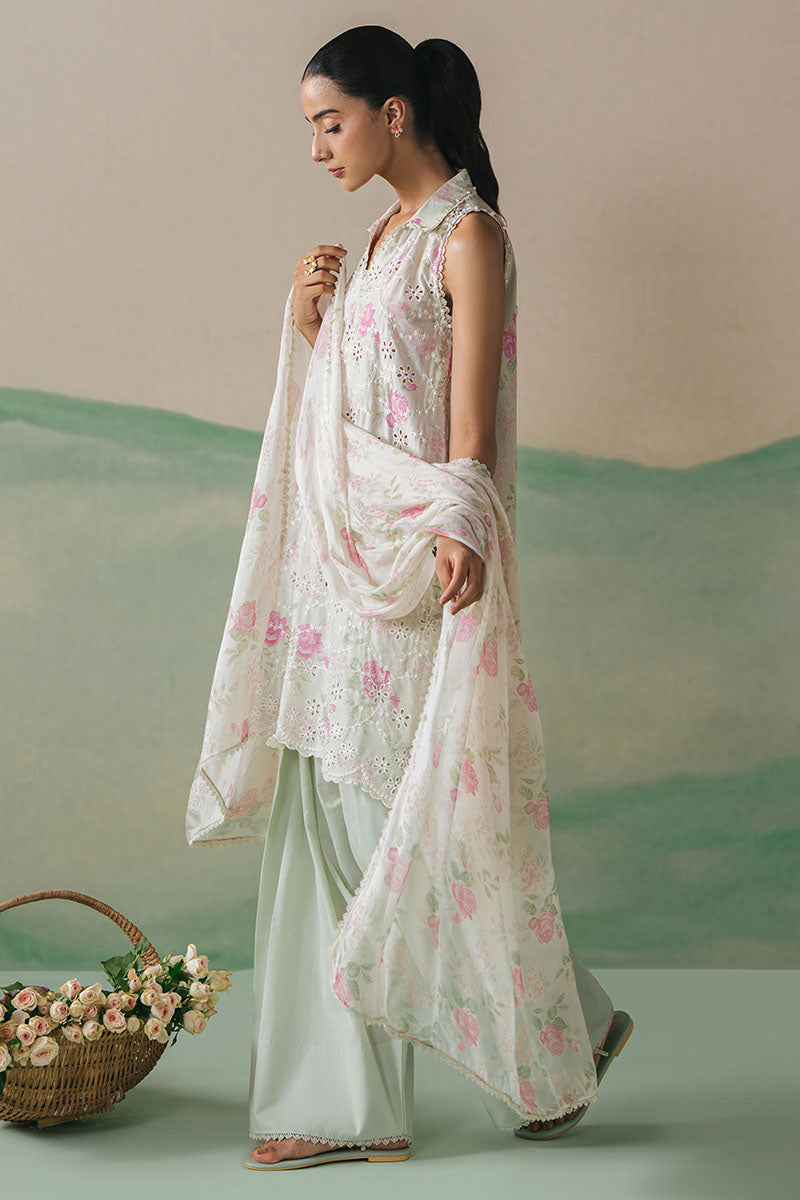 FLORET GRACE-3PC LAWN EMBROIDERED SUIT