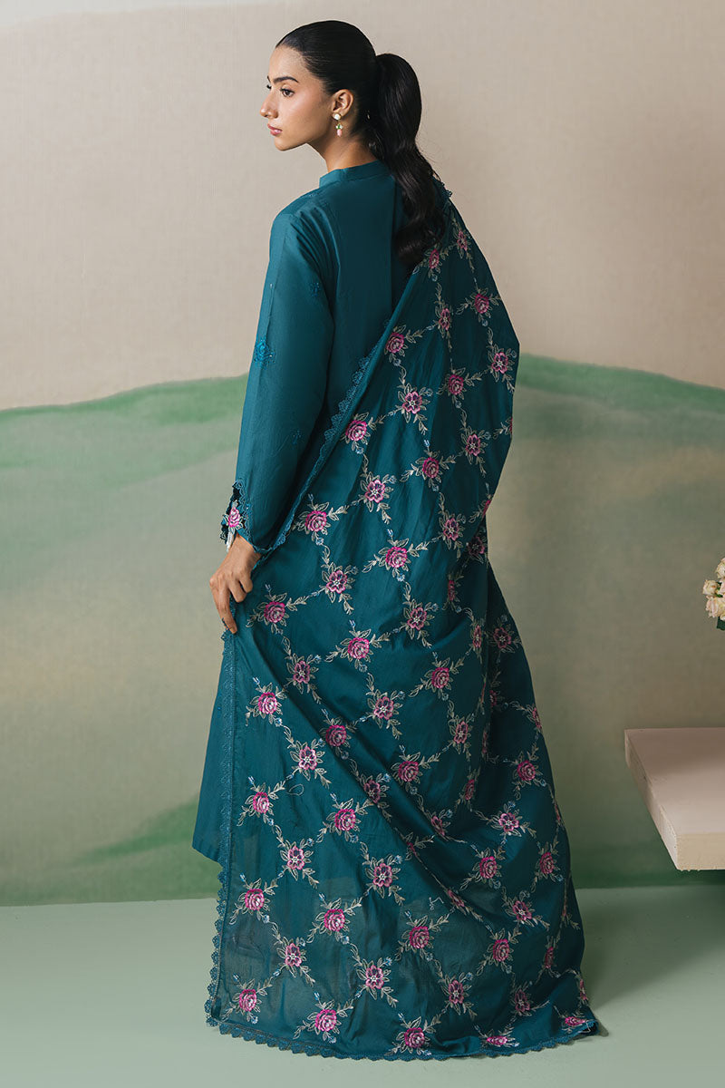 OCEAN DEPTHS-3PC LAWN EMBROIDERED SUIT