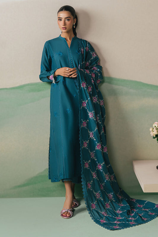 OCEAN DEPTHS-3PC LAWN EMBROIDERED SUIT