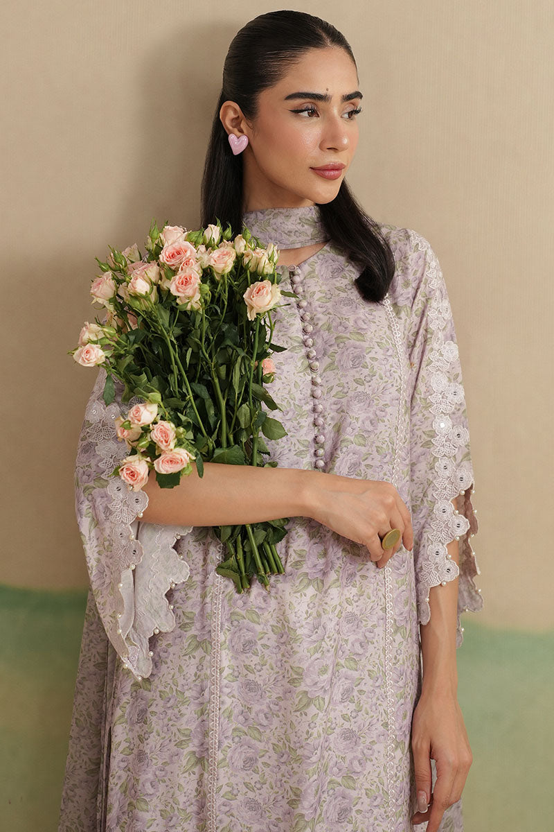 ARCTIC BLOOM-2PC (SHIRT & DUPATTA)