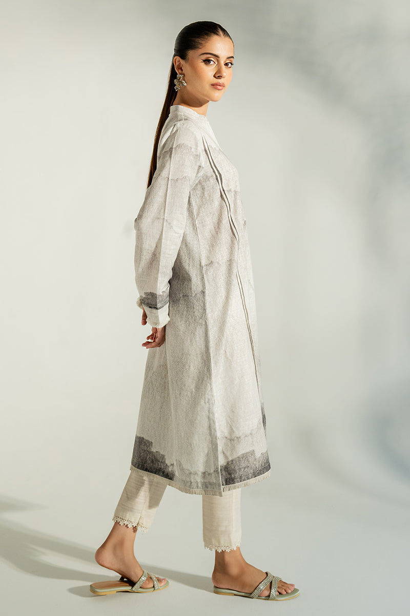 SMOKY GRAY-KHADDAR 1 PIECE