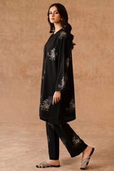 MIDNIGHT MIST-2 PIECE LINEN PRINTED SUIT