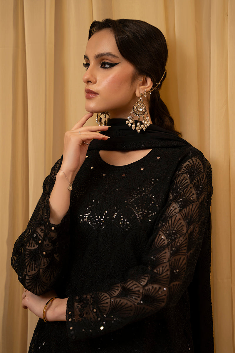 CELESTIAL SHINE-2 PIECE ORGANZA EMBROIDERED SUIT