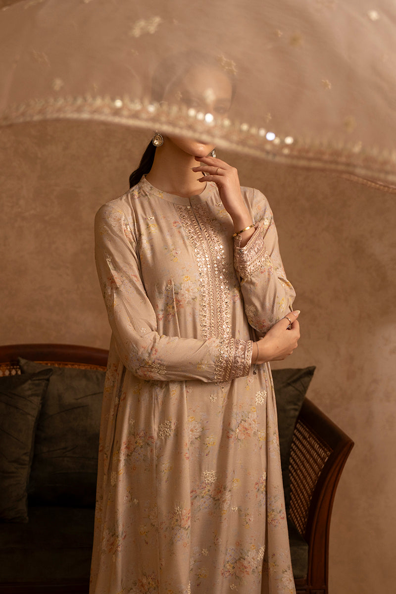 PETAL PINK-2 PIECE SILK EMBROIDERED SUIT