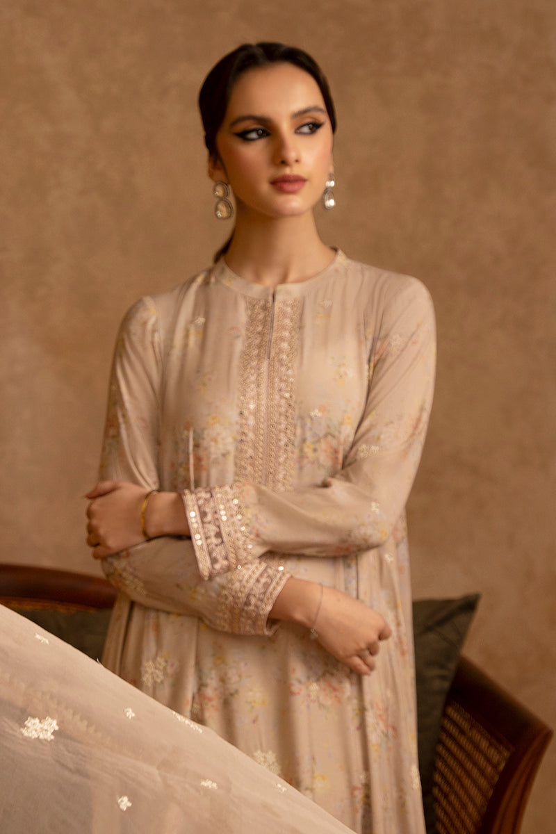 PETAL PINK-2 PIECE SILK EMBROIDERED SUIT