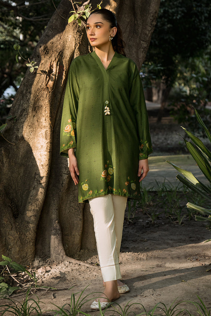 FOREST LUSH-1 PIECE LINEN PRINTED SHIRT